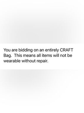 CRAFT Bag by Weight. New Bidders, Please READ BEFORE BIDDING